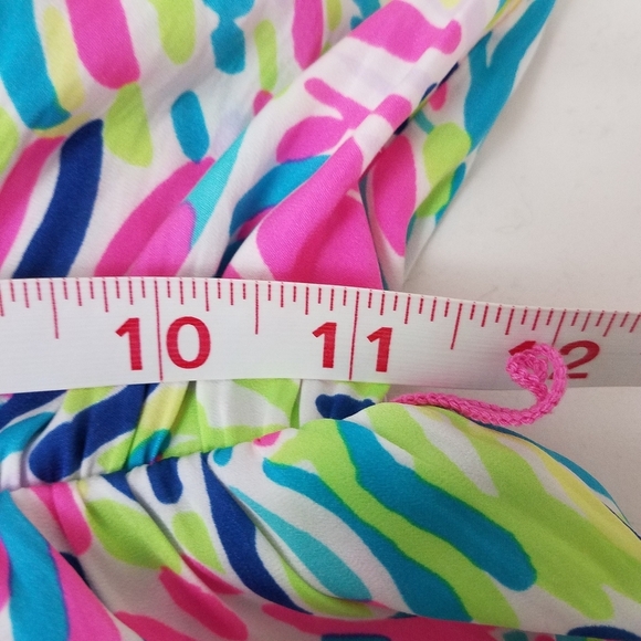 Lilly Pulitzer Deanna Romper XXS Palm Reader Dusk Missing Belt - Picture 7 of 12
